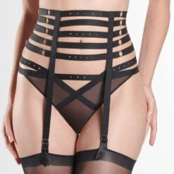 Serre-taille Aubade Rencontre Anonyme 8 Serre-taille Aubade Rencontre Anonyme -Sous Vêtement Soldes porte jarretelles aubade rencontre anonyme noir 2