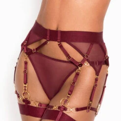 Porte-jarretelles Bordelle Dia Range 13 Porte-jarretelles Bordelle Dia Range -Sous Vêtement Soldes porte jarretelles bordelle dia range bordeaux 2