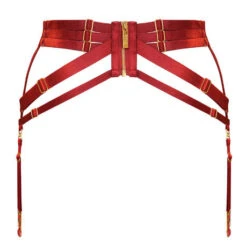 Porte-jarretelles Bordelle Signature -Sous Vêtement Soldes porte jarretelles bordelle signature rouge 2
