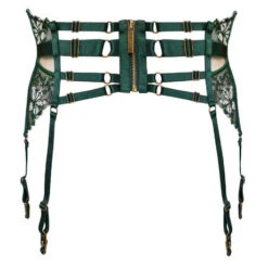 Porte-jarretelles 6 Attaches Bordelle Vita 11 Porte-jarretelles 6 Attaches Bordelle Vita -Sous Vêtement Soldes porte jarretelles bordelle vita vert fonce 2