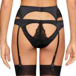Porte-jarretelles En Soie Coco De Mer Seraphine 11 Porte-jarretelles En Soie Coco De Mer Seraphine -Sous Vêtement Soldes porte jarretelles coco de mer seraphine noir 2