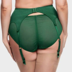 Porte-jarretelles En Dentelle Dita Von Teese Cora -Sous Vêtement Soldes porte jarretelles dita von teese cora vert fonce 3