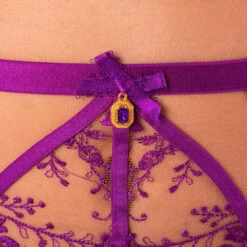 Porte-jarretelles 6 Attaches Dita Von Teese Femmoiselle -Sous Vêtement Soldes porte jarretelles dita von teese femmoiselle violine 3