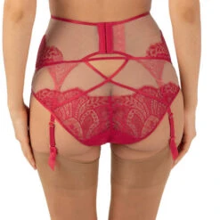 Porte-jarretelles 6 Attaches Dita Von Teese Maestra -Sous Vêtement Soldes porte jarretelles dita von teese maestra rouge 2