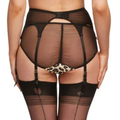 Porte-jarretelles 6 Attaches Dita Von Teese Millicent -Sous Vêtement Soldes porte jarretelles dita von teese millicent leopard noir 2