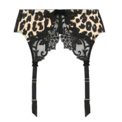 Porte-jarretelles 6 Attaches Dita Von Teese Millicent -Sous Vêtement Soldes porte jarretelles dita von teese millicent leopard noir 3