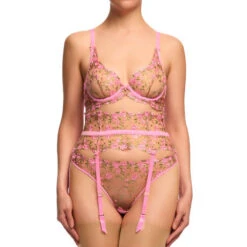 Porte-jarretelles Dita Von Teese Rosewyn -Sous Vêtement Soldes porte jarretelles dita von teese rosewyn rose 5