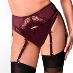 Porte-jarretelles 6 Attaches En Satin Dita Von Teese Star Lift 11 Porte-jarretelles 6 Attaches En Satin Dita Von Teese Star Lift -Sous Vêtement Soldes porte jarretelles dita von teese star lift prune 2