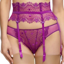 Porte-jarretelles 6 Attaches Dita Von Teese Vedette -Sous Vêtement Soldes porte jarretelles dita von teese vedette violet 2