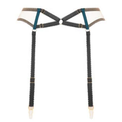 Porte-jarretelles Edge O' Beyond Amelie -Sous Vêtement Soldes porte jarretelles edge o beyond amelie bleu canard 2