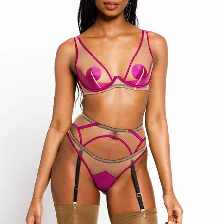 Porte-jarretelles En Soie Edge O' Beyond Barbie 5 Porte-jarretelles En Soie Edge O' Beyond Barbie – Image 3