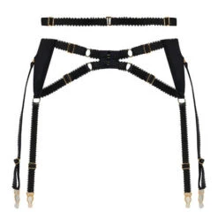 Porte-jarretelles 6 Attaches Edge O' Beyond Debbie -Sous Vêtement Soldes porte jarretelles edge o beyond debbie bordeaux noir 2