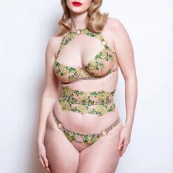 Serre-taille Porte-jarretelles Edge O' Beyond Jess -Sous Vêtement Soldes porte jarretelles edge o beyond jess vert rose 4