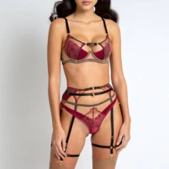 Porte-jarretelles Edge O' Beyond Nikki -Sous Vêtement Soldes porte jarretelles edge o beyond nikki rouge 2