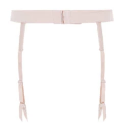 Porte-jarretelles En Soie Fleur Of England Dahlia -Sous Vêtement Soldes porte jarretelles fleur of england dahlia rose poudre 2