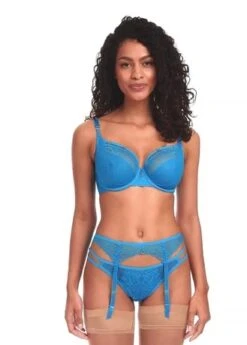 Porte-jarretelles En Dentelle Freya Temptress -Sous Vêtement Soldes porte jarretelles freya temptress bleu 3