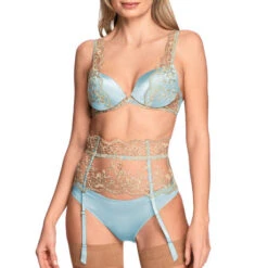 Serre Taille Porte-jarretelles I.D. Sarrieri Lumière Du Soleil -Sous Vêtement Soldes porte jarretelles i d sarrieri lumiere du soleil bleu or 4