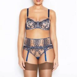 Porte-jarretelles Katherine Hamilton Abrielle -Sous Vêtement Soldes porte jarretelles katherine hamilton abrielle bleu 3
