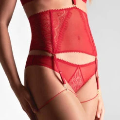 Serre-taille Porte-jarretelles Maison Close Accroche Coeur