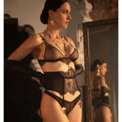 Serre-taille Porte-jarretelles Maison Close Inspiration Divine 17 Serre-taille Porte-jarretelles Maison Close Inspiration Divine -Sous Vêtement Soldes porte jarretelles maison close inspiration divine noir 7