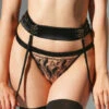 Porte-jarretelles Ceinture Prelude Rita -Sous Vêtement Soldes porte jarretelles prelude rita noir