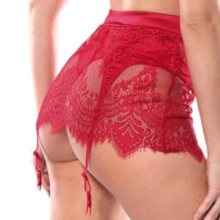 Porte-jarretelles En Dentelle Prelude The Black Swan -Sous Vêtement Soldes porte jarretelles prelude the black swan rouge 2