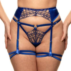 Porte-jarretelles Studio Pia Anisa -Sous Vêtement Soldes porte jarretelles studio pia anisa bleu electrique 3