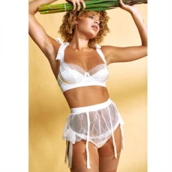 Porte-jarretelles Studio Pia Aurora -Sous Vêtement Soldes porte jarretelles studio pia aurora ivoire 3