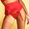 Porte-jarretelles En Soie Studio Pia Petra 1 Porte-jarretelles En Soie Studio Pia Petra -Sous Vêtement Soldes porte jarretelles studio pia petra rouge