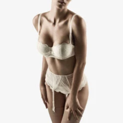 Serre-taille Porte-jarretelles Aubade Aubade à L'Amour -Sous Vêtement Soldes serre taille aubade aubade a l amour nacre 2